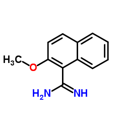 2-Methoxy-1-naphthalenecarboximidamide Structure