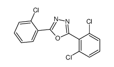 2-(2-chlorophenyl)-5-(2,6-dichlorophenyl)-1,3,4-oxadiazole结构式