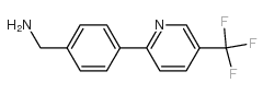 {4-[5-(三氟甲基)吡啶-2-基]苯基}甲胺结构式