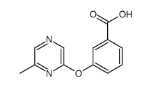 3-[(6-甲基-2-吡嗪)氧基]苯甲酸结构式