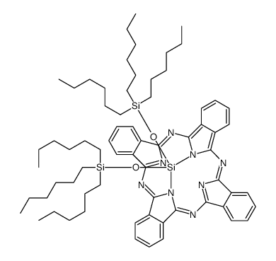 硅(IV)酞菁二(三己基甲硅烷基氧化物)结构式