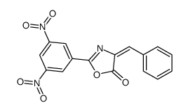 4-benzylidene-2-(3,5-dinitrophenyl)-1,3-oxazol-5-one结构式