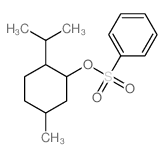 Cyclohexanol,5-methyl-2-(1-methylethyl)-, 1-benzenesulfonate结构式