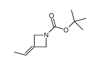 1,1-二甲基乙基 3-亚乙基氮杂丁烷-1-羧酸结构式