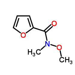 N-甲氧基-N-甲基-2-呋喃甲酰胺结构式