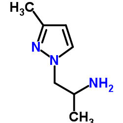 1-(3-METHYL-1H-PYRAZOL-1-YL)PROPAN-2-AMINE结构式