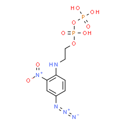 N-(4-azido-2-nitrophenyl)-2-aminoethyl diphosphate Structure