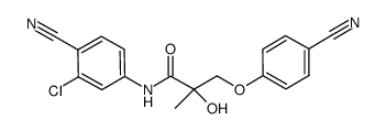 N-(3-chloro-4-cyanophenyl)-3-(4-cyanophenoxy)-2-hydroxy-2-methylpropanamide Structure