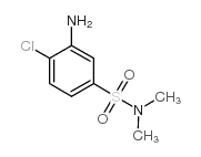 3-氨基-4-氯-N,N-二甲基苯磺酰胺结构式