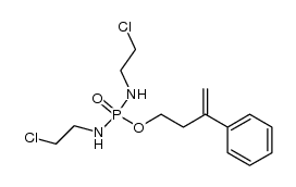 3-phenyl-3-butenyl N,N'-bis(2-chloroethyl)phosphorodiamidate Structure