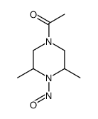 1-(3,5-dimethyl-4-nitrosopiperazin-1-yl)ethanone Structure