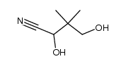 2,4-Dihydroxy-3,3-dimethylbutyronitrile Structure