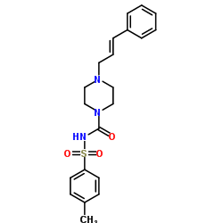 N-[(4-Methylphenyl)sulfonyl]-4-[(2E)-3-phenyl-2-propen-1-yl]-1-piperazinecarboxamide Structure