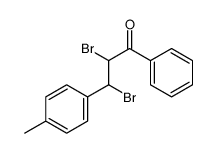 2,3-dibromo-3-(4-methylphenyl)-1-phenylpropan-1-one结构式