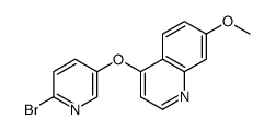 4-((6-BROMOPYRIDIN-3-YL)OXY)-7-METHOXYQUINOLINE Structure