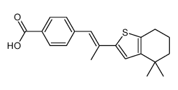 4-[(E)-2-(4,4-dimethyl-6,7-dihydro-5H-1-benzothiophen-2-yl)prop-1-enyl]benzoic acid结构式