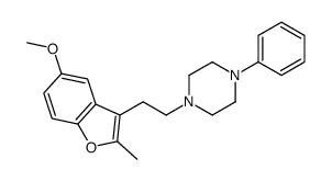 1-[2-(5-methoxy-2-methyl-1-benzofuran-3-yl)ethyl]-4-phenylpiperazine Structure
