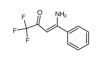 (Z)-4-amino-1,1,1-trifluoro-4-phenylbut-3-en-2-one结构式