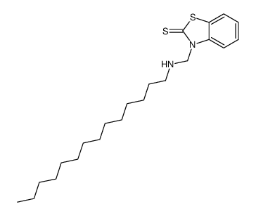 3-[(tetradecylamino)methyl]-1,3-benzothiazole-2-thione结构式