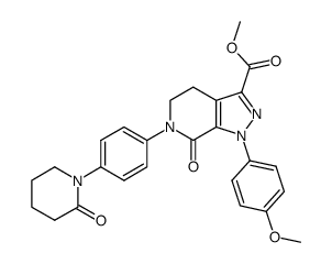 methyl 1-(4-methoxyphenyl)-7-oxo-6-[4-(2-oxo-1-piperidinyl)phenyl]-4,5,6,7-tetrahydro-1H-pyrazole-[3,4-c]pyridine-3-carboxylate picture