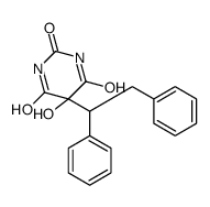 5-(1,2-diphenylethyl)-5-hydroxy-1,3-diazinane-2,4,6-trione结构式
