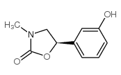 (R)-5-(3-羟基苯基)-3-甲基-2-恶唑烷酮结构式