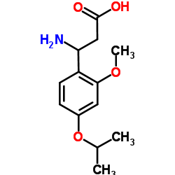 3-Amino-3-(4-isopropoxy-2-methoxyphenyl)propanoic acid Structure