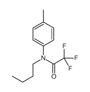 N-butyl-2,2,2-trifluoro-N-(4-methylphenyl)acetamide结构式