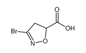 3-bromo-4,5-dihydroisoxazole-5-carboxylic acid Structure