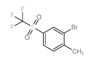 2-溴-1-甲基-4-(三氟甲基磺酰基)苯结构式