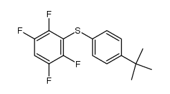 p-tert-butylphenyl 2,3,5,6-tetrafluorophenyl sulfide结构式