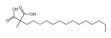 2-methyl-2-tetradecylpropanedioic acid结构式