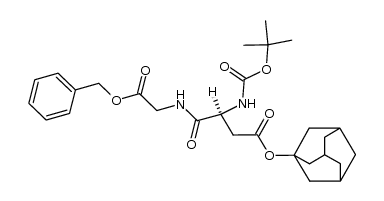 Boc-Asp(O-1-Ada)-Gly-OBzl Structure