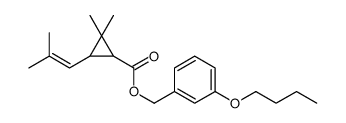 (3-butoxyphenyl)methyl 2,2-dimethyl-3-(2-methylprop-1-enyl)cyclopropane-1-carboxylate结构式