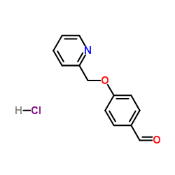 4-(2-Pyridinylmethoxy)benzaldehyde hydrochloride (1:1)结构式
