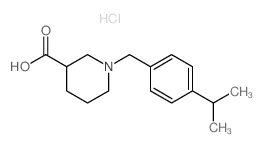 1-(4-Isopropylbenzyl)piperidine-3-carboxylic acid hydrochloride Structure