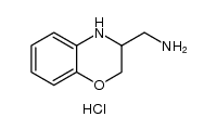 3-(氨甲基)-3,4-二氢-2H-苯并[b][1,4]噁嗪二盐酸盐结构式