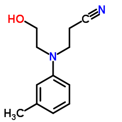 3-(n-(2-hydroxyethyl)-m-toluidino)propionitrile Structure