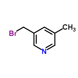 3-溴甲基-5-甲基吡啶结构式