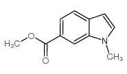 1-甲基-6-吲哚甲酸甲酯结构式
