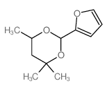 1,3-Dioxane,2-(2-furanyl)-4,4,6-trimethyl- Structure