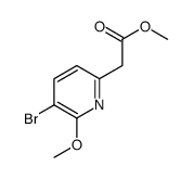 methyl 2-(5-bromo-6-methoxypyridin-2-yl)acetate Structure