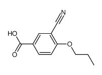 3-cyano-4-propoxybenzoic acid Structure