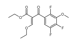Diethyl 2-(2,4,5-trifluoro-3-methoxybenzoyl)malonate结构式