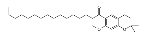 1-(7-methoxy-2,2-dimethyl-3,4-dihydrochromen-6-yl)hexadecan-1-one Structure