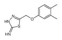 5-[(3,4-二甲基苯氧基)甲基]-1,3,4-噻二唑-2-胺结构式