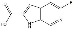 5-Fluoro-1H-pyrrolo[2,3-c]pyridine-2-carboxylic acid Structure