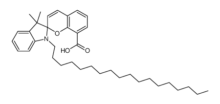 3',3'-dimethyl-1'-octadecylspiro[chromene-2,2'-indole]-8-carboxylic acid结构式