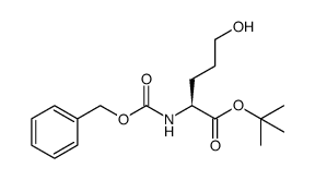 (S)-tert-Butyl 2-(benzyloxycarbonylamino)-5-hydroxypentanoate Structure
