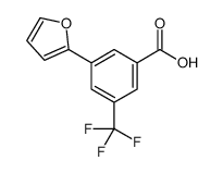 3-(furan-2-yl)-5-(trifluoromethyl)benzoic acid Structure